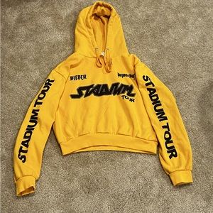 Justin Bieber purpose Stadium tour crop sweatshirt